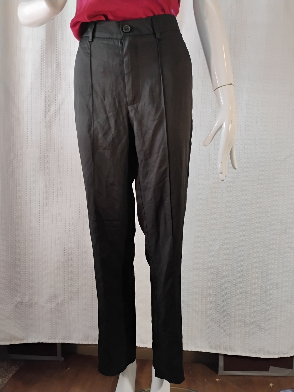 SHEIN Black Men's Dress Pants - Straight Tailored Style Size S